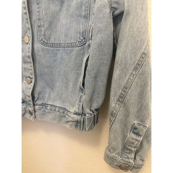 Democracy Denim Jacket, Bomber Style  women’s Medium - Picture 5 of 9